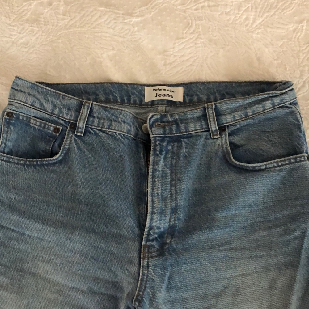 NEW Reformation High Straight Crop Jeans — size 30